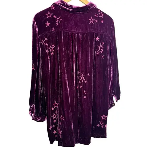 Johnny Was Roberta embroidered velvet smocked tunic
NWT