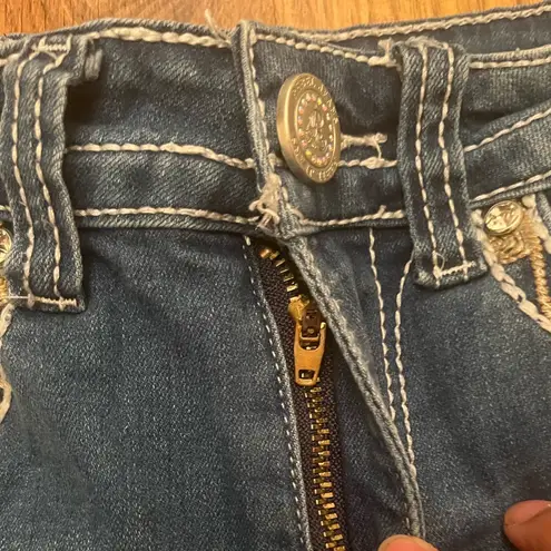✨ Rebel Jeans Bootcut Rhinestone Embellished Denim ✨ Blue Size 1J