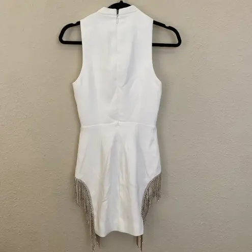 House Of CB  'Charlize' White Crystal Trim Dress/Size XS‎ NWOT