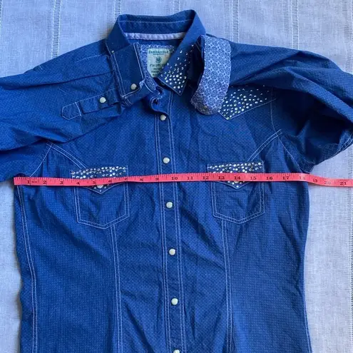 Panhandle rodeo rhinestone western button down.