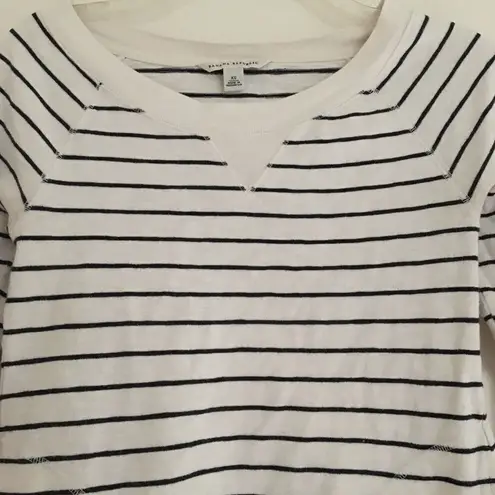 Banana Republic  scoopneck cotton stripe sweatshirt #TaylorSwiftRed