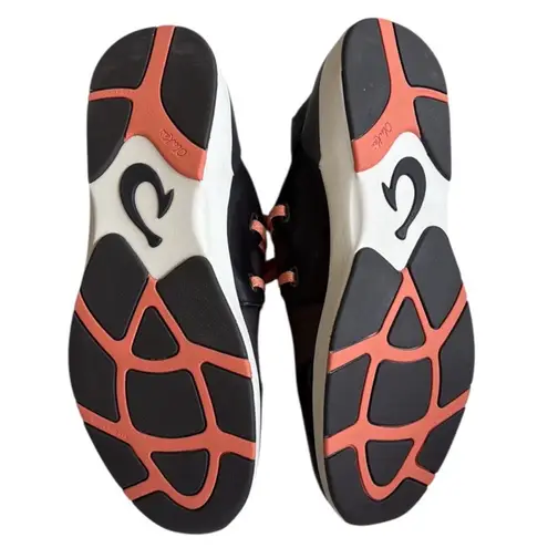 EUC OluKai Miki Li Sneakers Grey Black
Size 8.5 Retail $130.00