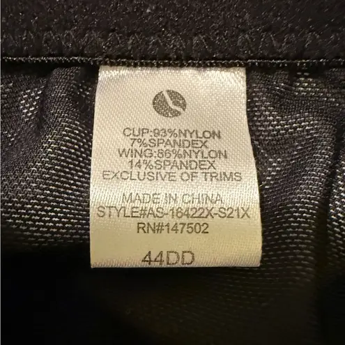 Ashley Stewart Black All Over Lace Go To Bra 44DD