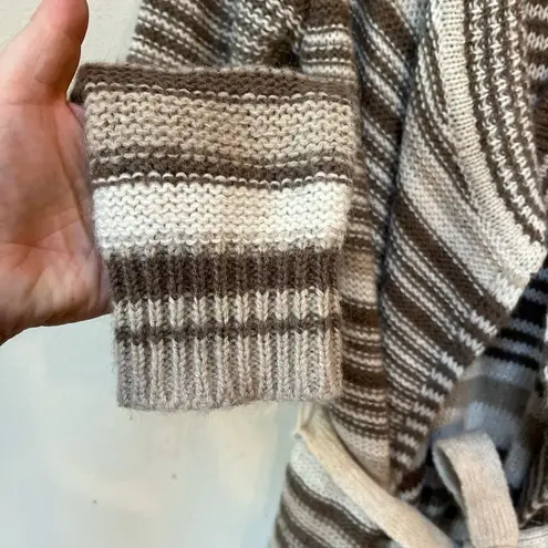 MODA International Wool Blend Cardigan Small Brown