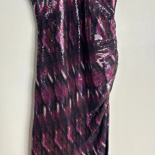 MISA Los Angeles Divia Dress in Fuchsia Ikat Sequin size XS ladies