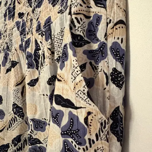 FatFace Women’s Tapered Floral Patterned Pants 34” Waist Blue Size 30