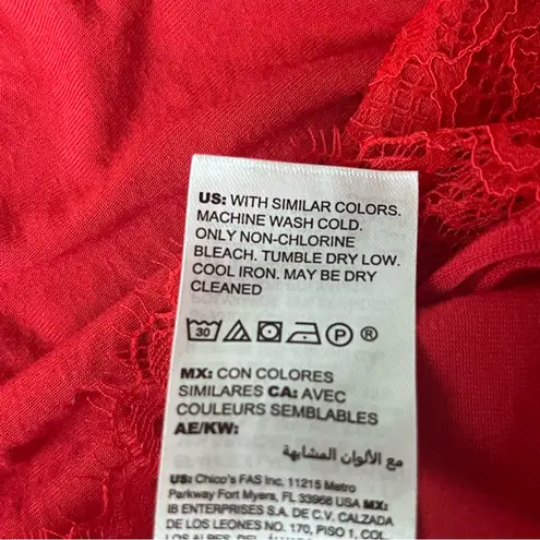 Soma Y2k Retro Red Lace Trim Camisole Blouse Witchy Vampy Goth Romantic Preppy S