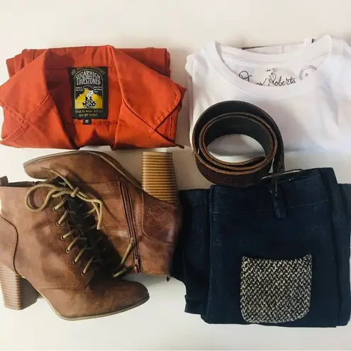 We are StarDust SugarHigh LoveStoned Rust After Midnight Blazer Size XS EUC Orange