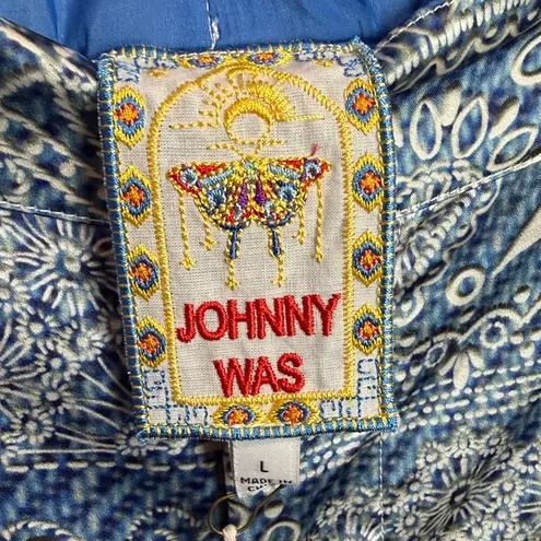 Johnny Was Lauchlen Wide leg Silk Pants. Size L