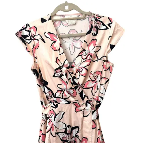 Kate Spade  Tiger Lily‎ Wrap Knee-Length Dress Pink Sz6