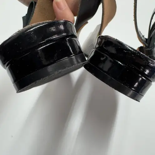 All Black Flats Womens 37.5 6.5 Black White Slingback Bow Tie Pointed Toe