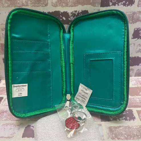 ID Wallet Green Apple Print Women's Wallet September Month