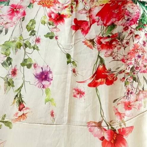 Cal Style Tunic Floral Print Sleeveless Top Size XL Pink