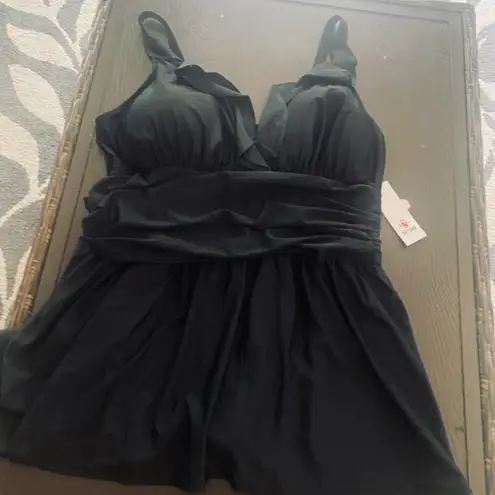 One Piece PERONA Women Plus Size Swimwear Swimdress Tummy Control Swimsuit