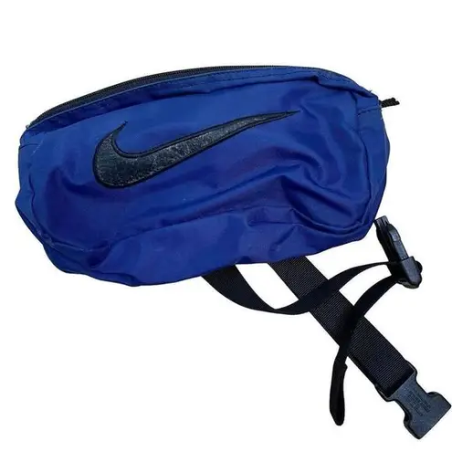 Nike  Vintage Original Tough Blue Fanny Pack Belt Bag Crossbody Black Swoosh