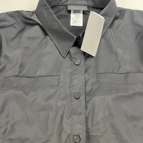 Reebok x Cardi B Black Long Ruched Sleeve Side Cutout Active Shirt NEW Size 3X