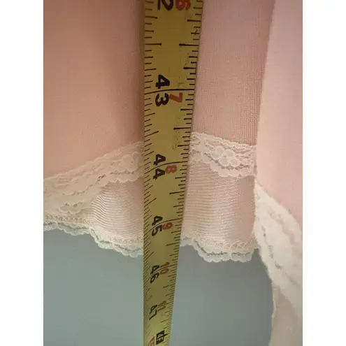 Vintage Adonna Nightgown Size M Pink Sheer Satiny Negligee Lace Fairy Whimsy* Size M