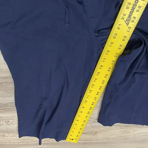 Coldwater Creek Blue Drawstring Waist Pull On Cropped Cargo Pants Size PS