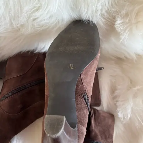 Coldwater Creek Brown Suede Women's Bootie Size 10