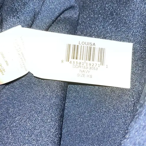 Dress the Population Louisa Butterfly Sleeve Cocktail Dress Navy XS