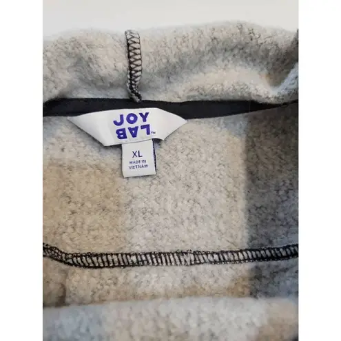 Joy Lab Size XL Cropped Sleeveless Hoodie Sweatshirt with Front Zippered Pocket