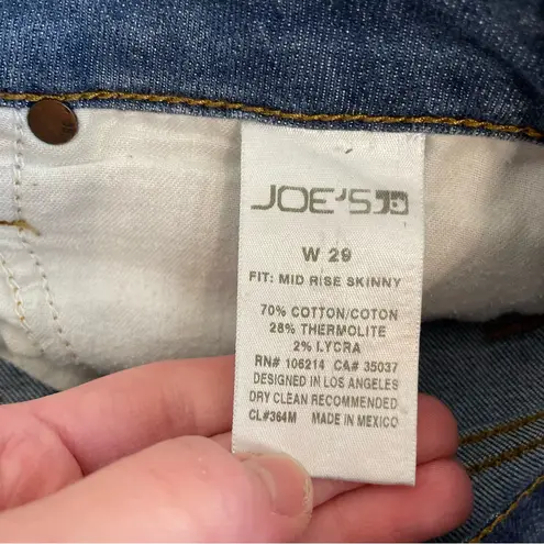 JOES JEANS Fahrenheit Mid Rise Skinny Jeans Claudine Warm Winter 29