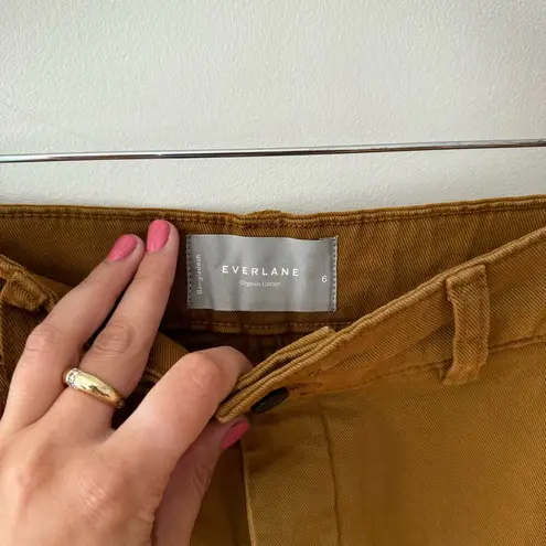 Everlane  The Organic Tan Tapenade Wide Leg Pants Size 6