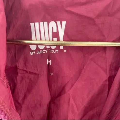 Juicy Couture  windbreaker track jacket maroon blue size M