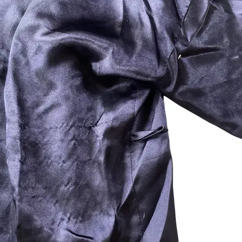 Labeaux Satin Robe Blue Size M