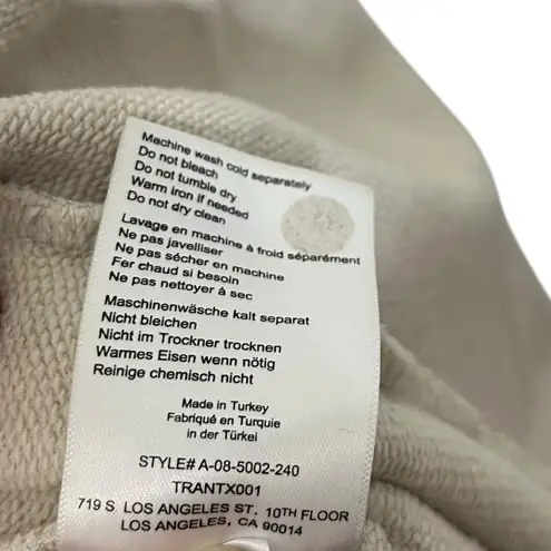 ANINE BING Tiger Muse Stone Crew Pullover Sweatshirt 100% Organic Cotton Size XS