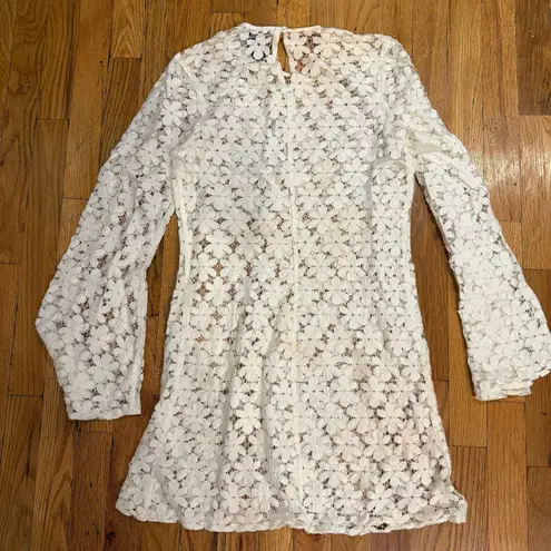 Beach Riot White Goldie Crochet Cover-Up Mini Dress