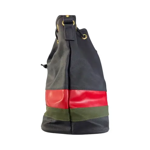Roberta di Camerino Nylon Bucket Bag Red Green Navy Vintage Italy Crossbody Black
