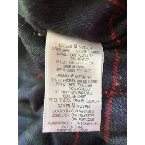 Suede Leather Jacket Womens M Tan Zip Up & Snap Flannel Lined 90s Y2K Western Size M