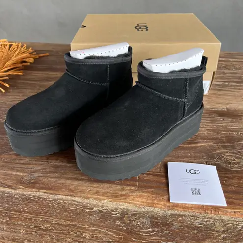 UGG NEW  Classic Ultra Mini Platform BLACK SZ 7  thumbnail 9