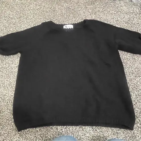 Maggie Sweet black short sleeve sweater L Size L