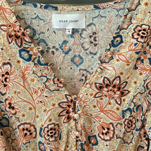 Dear John , XS, NORA LACE EYELET TOP FIG AND VINE