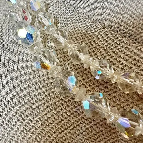 Laguna Aurora borealis crystal double strand necklace Gray