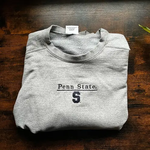 The Cotton Exchange Vintage Penn State Embroidered Crewneck Sweatshirt