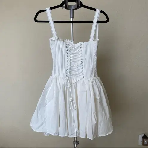 House Of CB  size S FULLER TALLER 'Pietra' White Corset Mini Dress NWOT