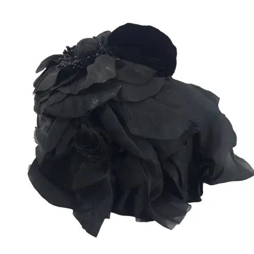 BIANCALANI FIRENZE MADE IN ITALY EXPRESSLY FOR BONWIT TELLER VINTAGE HAT BLACK