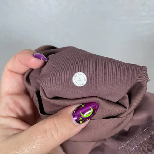 Lululemon  Women 4 Dark Oxide Purple Cargo Super-High-Rise Hiking Short 8" Gorp