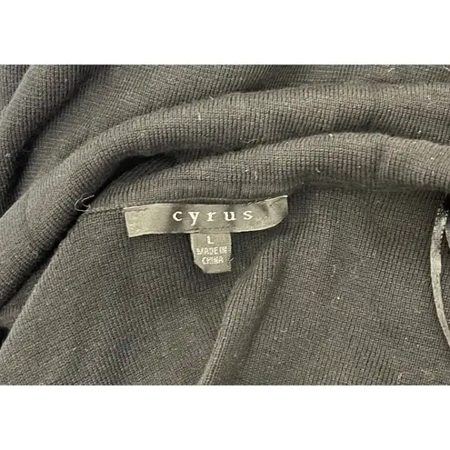 Cyrus Women's Black Cardigan Sweater Size L