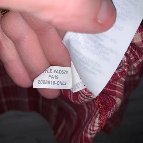 Madewell  Balloon Sleeve Peasant Plaid Top