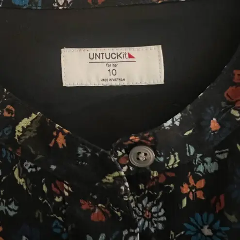 UNTUCKit Long Sleeve Dress Black Size 10