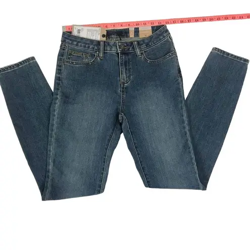 prAna Jean Women 28 Blue Mid Rise Skinny Organic Gorpcore Cottagecore Basic NWT