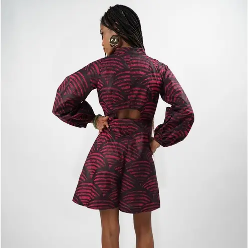Kahindo Kalenjin Red Scallop Print Romper Size 4