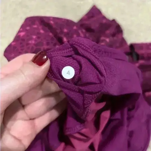 Lululemon  Purr-suit Onesie Paradise Geo Regal Plum Multi purple jumpsuit