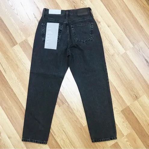 Everlane  The 90s Cheeky Jean High Rise Straight Leg Black Size 26 Ankle New