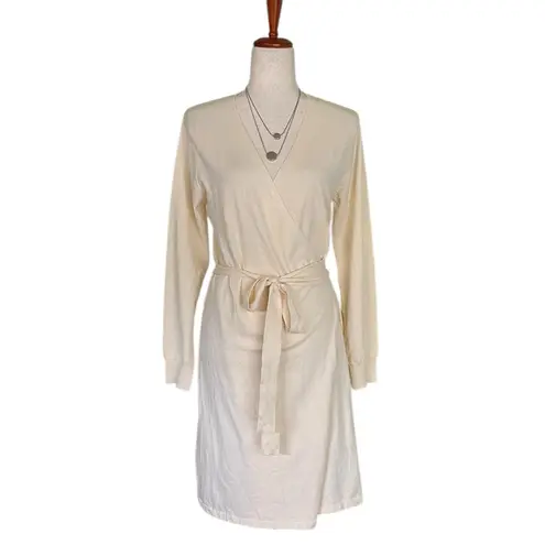 Lascana Cream Wrap Sweater Dress Size 8