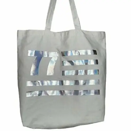 American Eagle ✨HP✨ Outfitter AEO Metallic Holographic Canvas Tote Bag✨